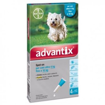 Advantix 100/500 Spot-On Dog 4-10kg 4st