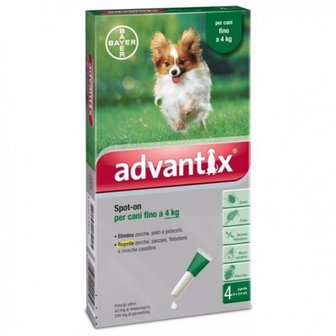 Advantix 40/200 Spot-On Dog -4kg 4st