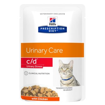 Hill&#039;s Prescription Diet c/d Urinary Stress Feline (Chicken) 12x85 gr