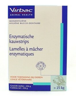 CET CHEWS ENZYMATISCHE KAUWSTRIPS DOG +25KG 225G