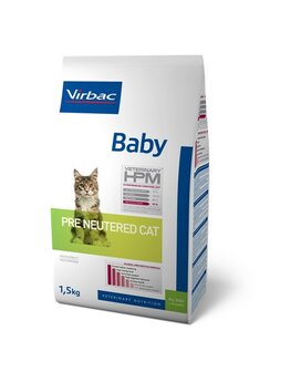 Virbac HPM Feline Pre Neutered Baby 1,5kg