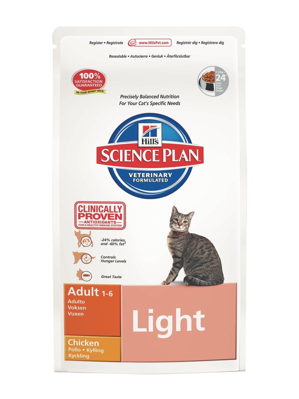 Clam herinneringen opstelling Hill's Science Plan Feline Adult Light Chicken 1,5 kg -  Dierenartsenpraktijk De Lijsterbes - Voeding, supplementen en accessoires  voor uw gezelschapsdieren