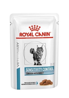 Royal Canin Vdiet Feline Sensitivity Control Chicken Pouch 12x85gr