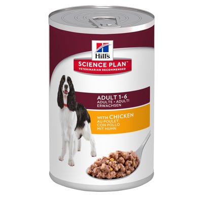 Hill's Science Plan Canine Adult Savoury Chicken 12x370 gr