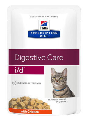 Hills Pdiet Feline ID Digestive care Chicken pouch 12x85 g