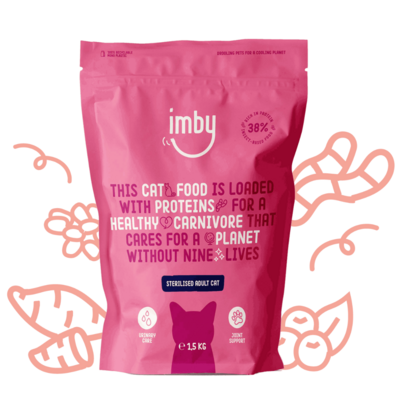 IMBY - CAT - INSECT BASED - ADULT STERILIZED 400 GR IMBY PETFOOD