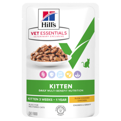 HILLS VETESS FELINE MBEN KITTEN CHCKEN 12X85G