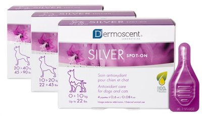 Dermoscent Silver Spot On Cat/Dog 1-10kg 4pip