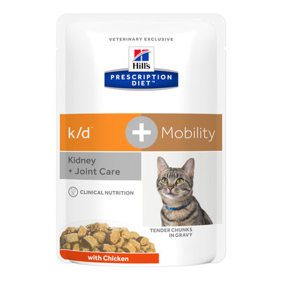 Hill's Prescription Diet k/d+Mobility Feline (Chicken) 12x85 gr