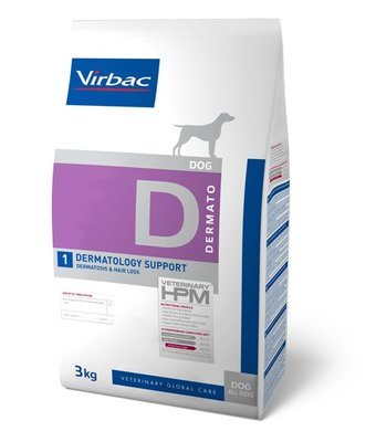 Virbac HPM Canine Dermatology Support D1 3kg