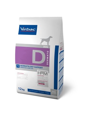 Virbac HPM Canine Dermatology Support D1 12kg