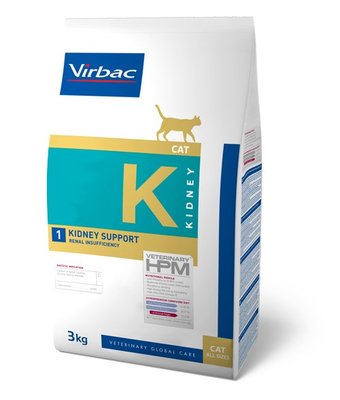 Virbac HPM Feline Kidney Support K/J1 3kg