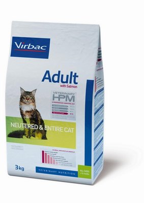 Virbac HPM Feline Neutered/Entire Adult Salmon 3kg