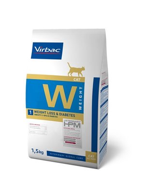Virbac HPM Feline Weight Loss/Diabetic W1 1,5kg